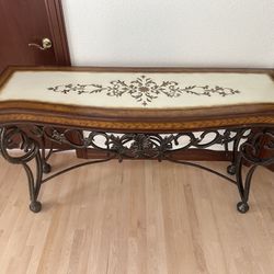 Wood Console Table