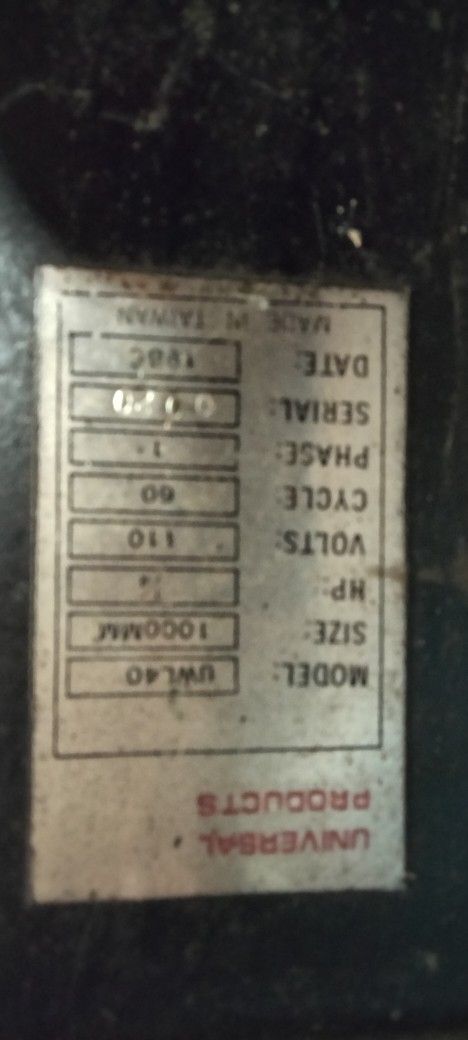 Wood Lathe Universal Products Uwl40 Model From 1984