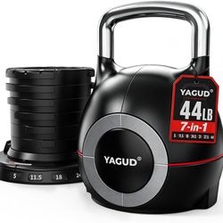 NEW in sealed box 44LB Adjustable Kettlebell 7-in-1 – Quick Change Home Gym Weight