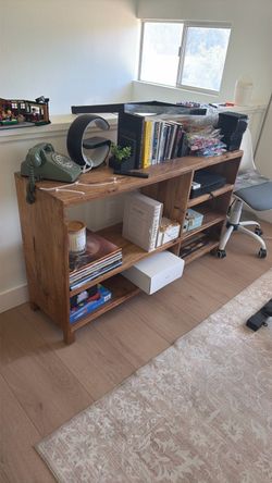 WOODEN CONSOLE CABINET