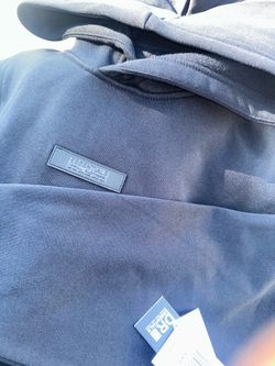 ESSENTIALS ALL BLACK PULL OVER HOODIES