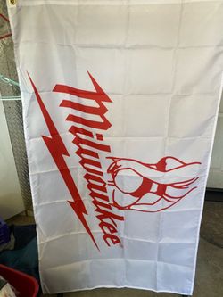 Milwaukee Tool Logo Banner Flag