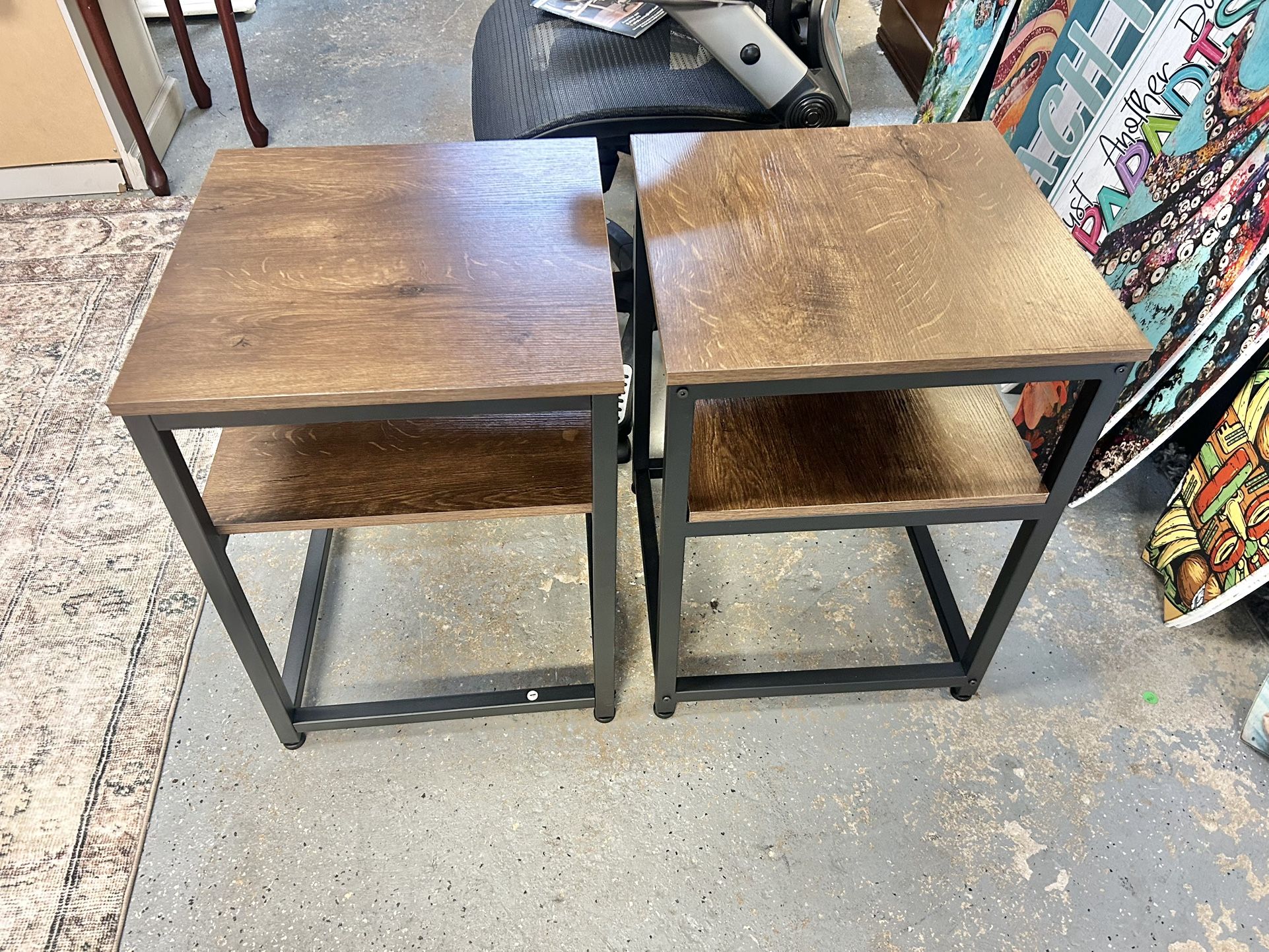 New Pair Of End Tables