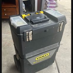 Stanley Tool Box W/ plumbing Items 