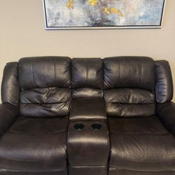 Brown Leather Couches 