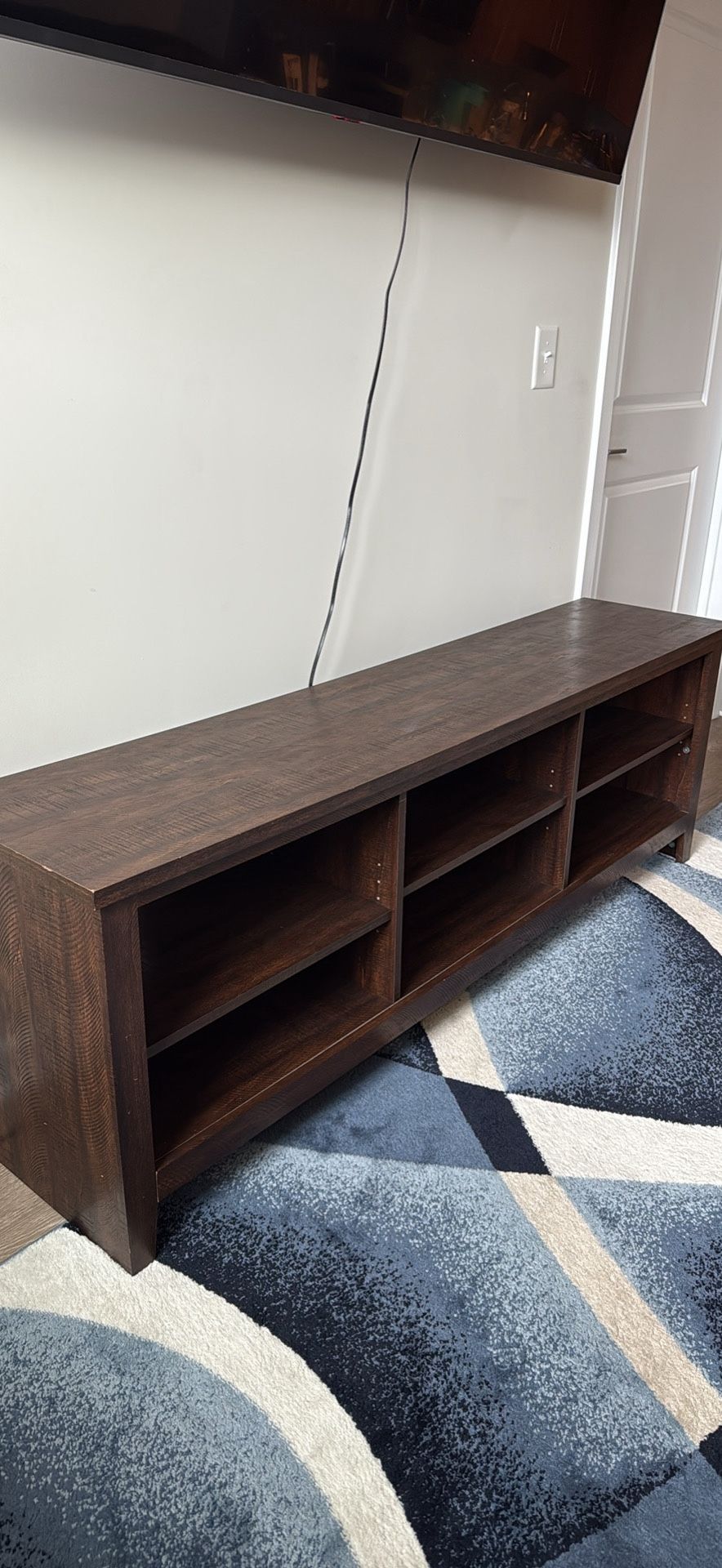 Brown Wooden Media Tv Console