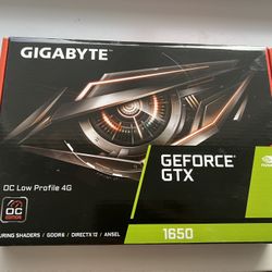 Gigabyte GeForce GTX 1650 OC Low Profile 4G Graphics Card, 2X Windforce Fans, 4GB 128-Bit GDDR5, Gv-N1650OC-4GL Video Card