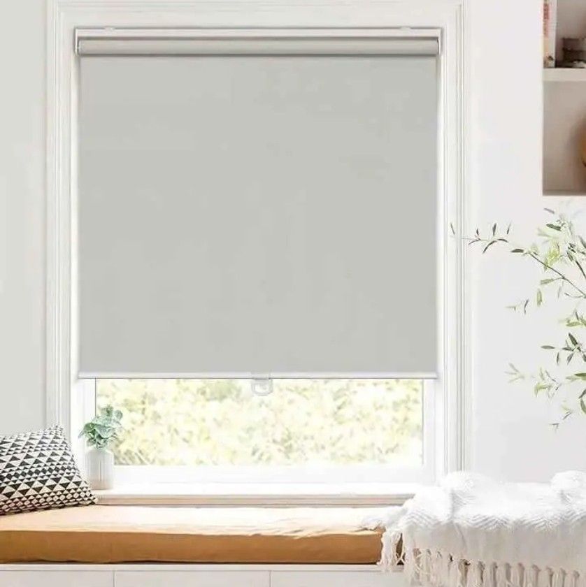LazBlinds Cordless Roller Shades, Blackout Blinds for Windows
