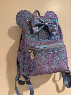 Purple Sequin Minnie Mouse loungefly