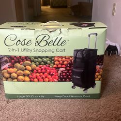 2-in-1 Utility Shopping Cart 