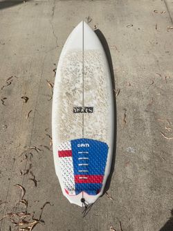 SLAB Shapes  5’8 Custom Shortboard  Surfboard with Traction Pad