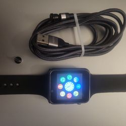 Smart Watch - with Long Magnetic Multi-Head Charger
