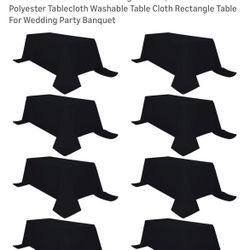 Black Linens Rectangle 