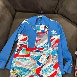 Adidas Originals Europa TT Women Tracksuit Set  jacket Medium/legging Small