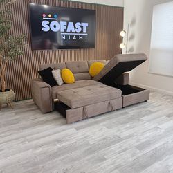 Sofá Cama Marrón / Sectional Couch 