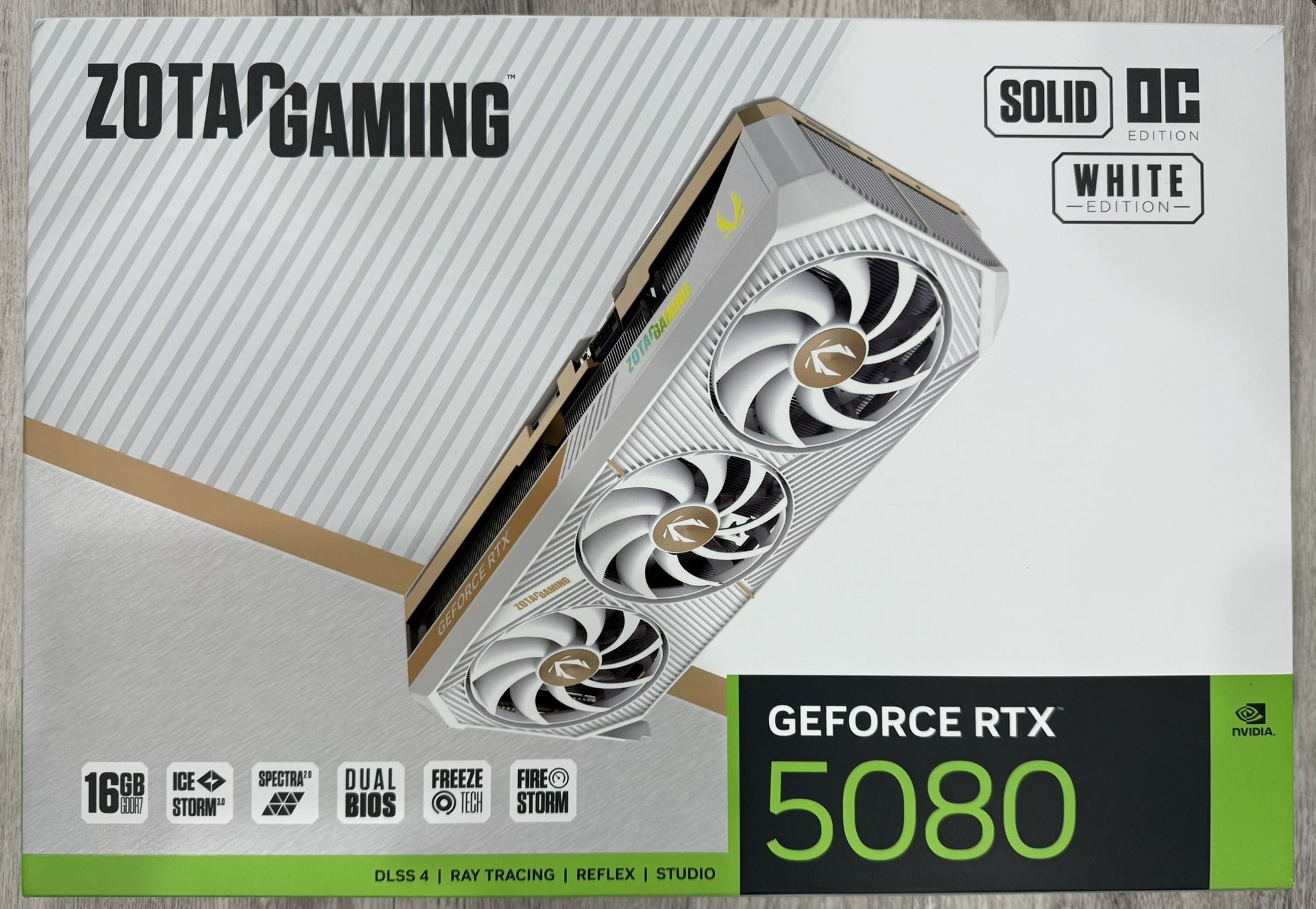New White Zotac 5080 Solid OC