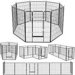 40" Height Metal Dog Playpen for Outdoor,Puppy,Yard
