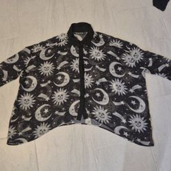 Killstar Cozmic Death Tunic Batwing Blouse 