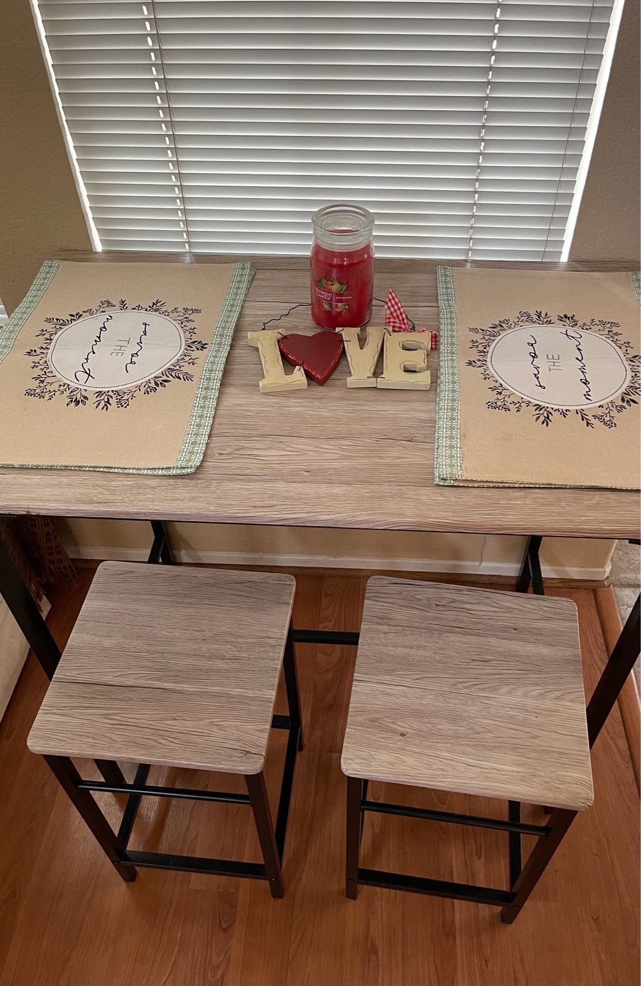 Bar height dining table $125
