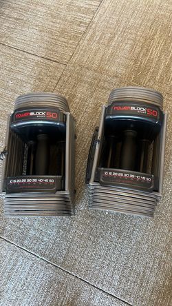 PowerBlock Sport 50 Adjustable Dumbbells Pair