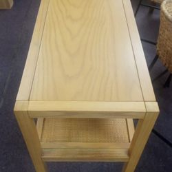 Rattan Wooden Console Table 