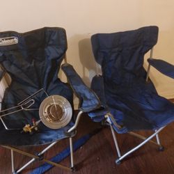 2 Outdoor Chairs + Heater Propane