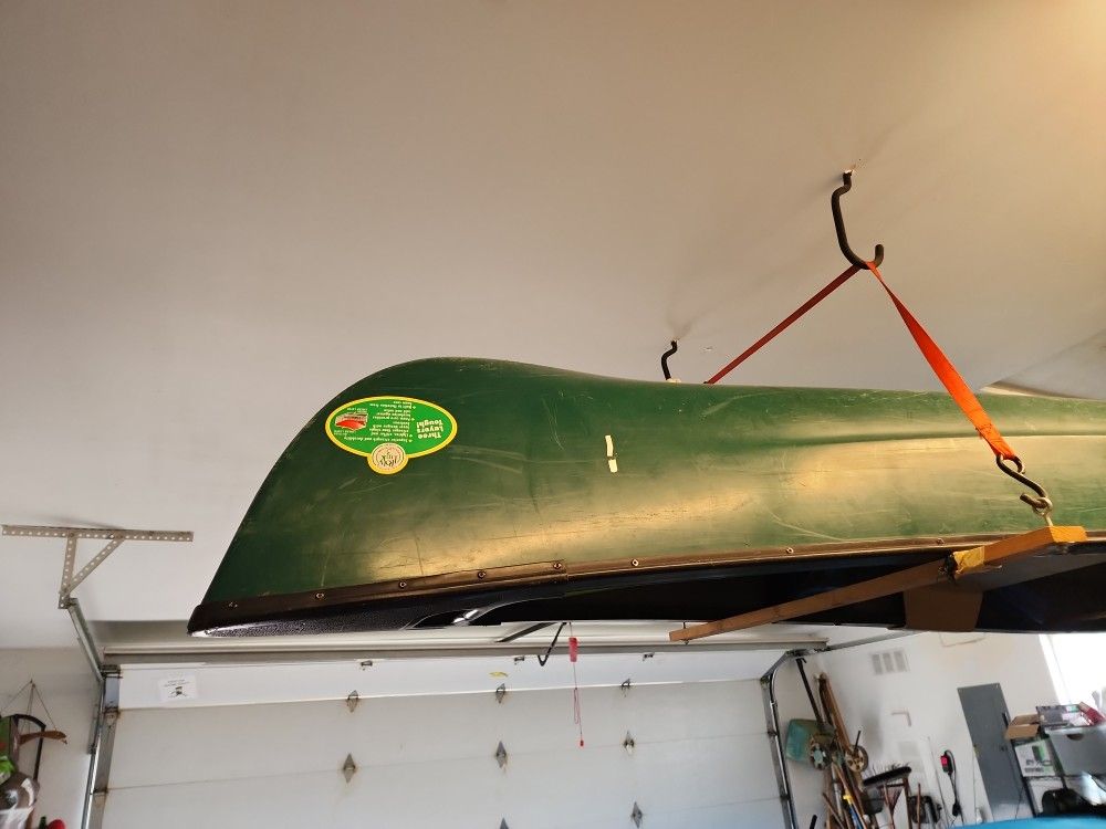 Camping Canoe With Bonus Electric Motor, Anchor, Lifevests