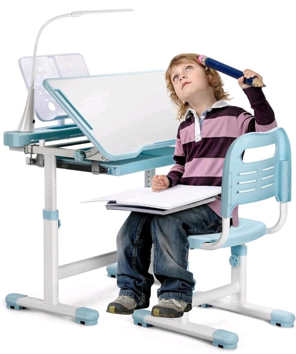 Rengue Kids Desk and Chair Set Height