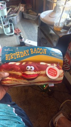 Happy birthday singing bacon works perfect
