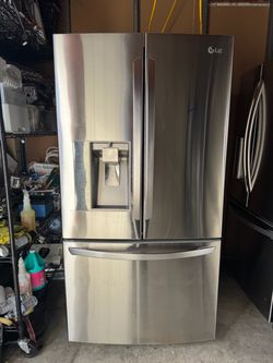 LG French doors stainless steel fridge