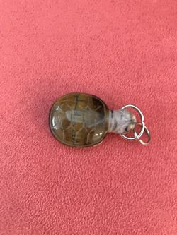 Tigers Eye Turtle Pendant