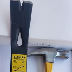 Stanley 12 in. Wonder Bar Pry Bar + Hammer