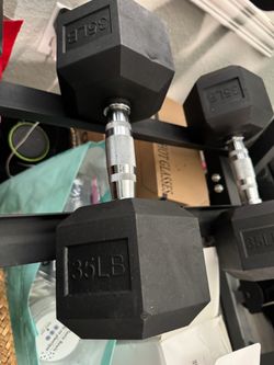 35lbs dumbbells (pair)