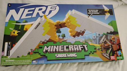 NERF Minecraft Sabrewing with 8 Elite 
