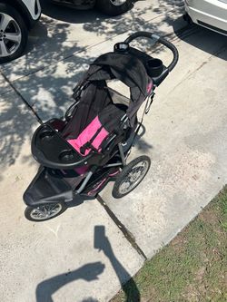 Baby Trend Jogging Stroller Pink and Black
