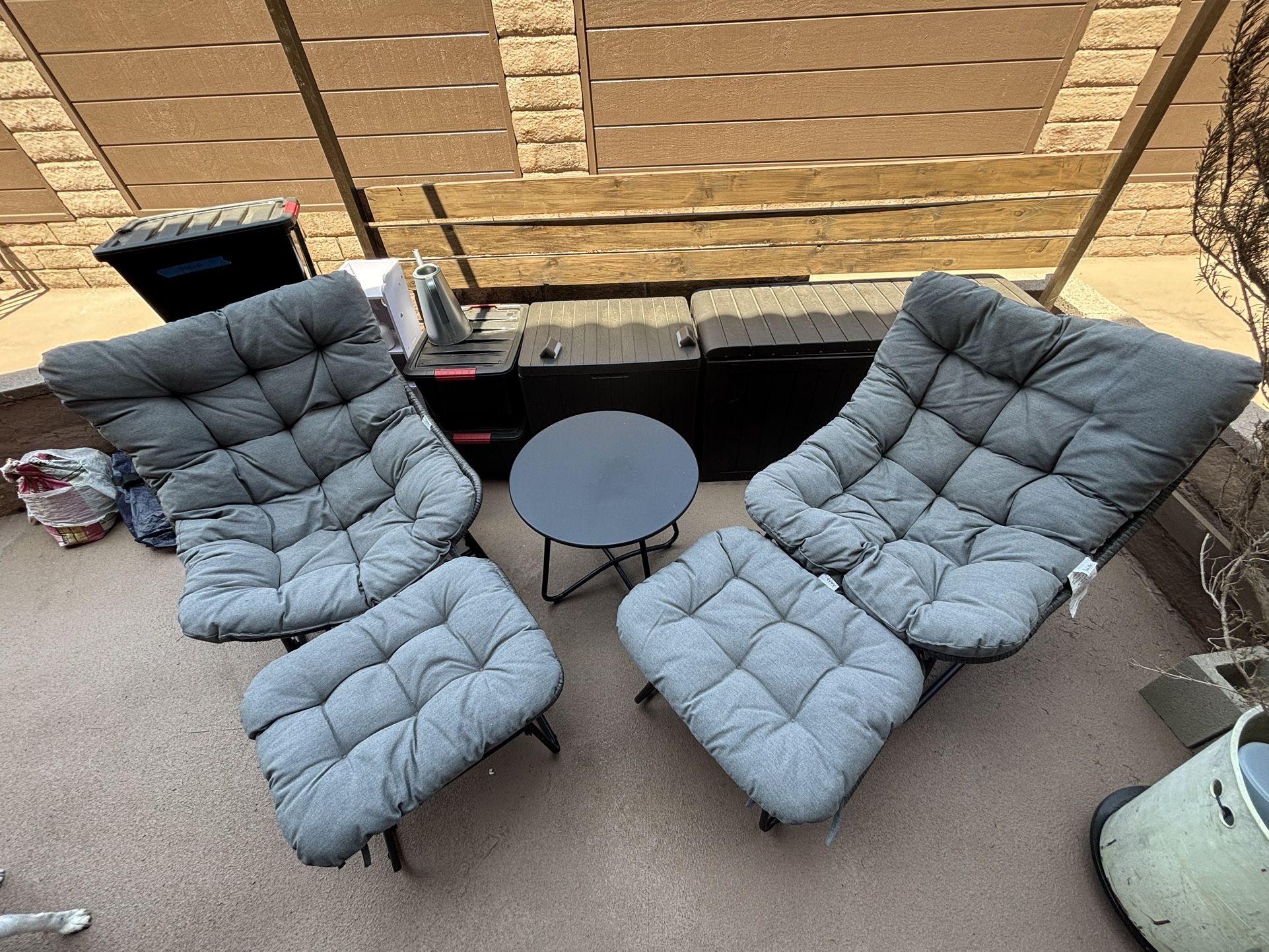 5 Piece Patio Outdoor lounging set
