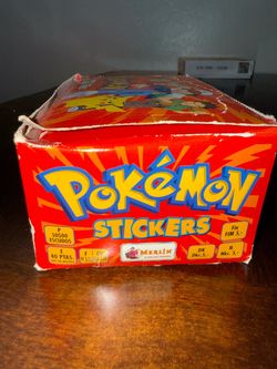 100pcs Topps Merlin Pokemon Sticker Packs
