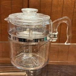 Vintage Pyrex 9 Cup Coffee Percolator with All Parts