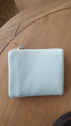 Small new leather wallet
