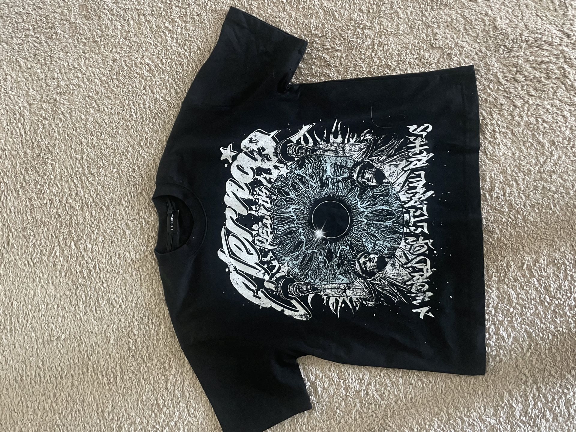 Black Graphic Tee from Hype dept