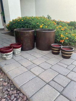 Clay planters/ Macetas de Barro