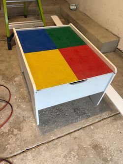 Kids Toy Lego Mat Box