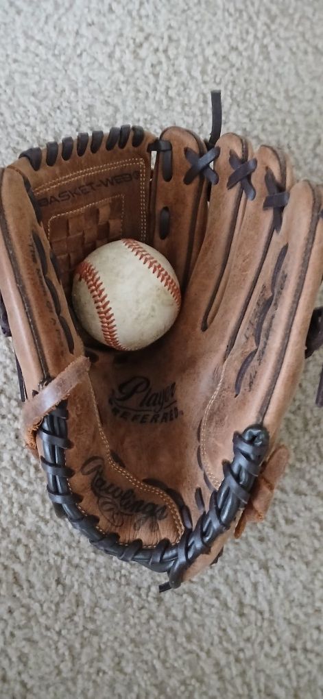 Rawlings 12" Leather Baseball Glove Mitt Softball 