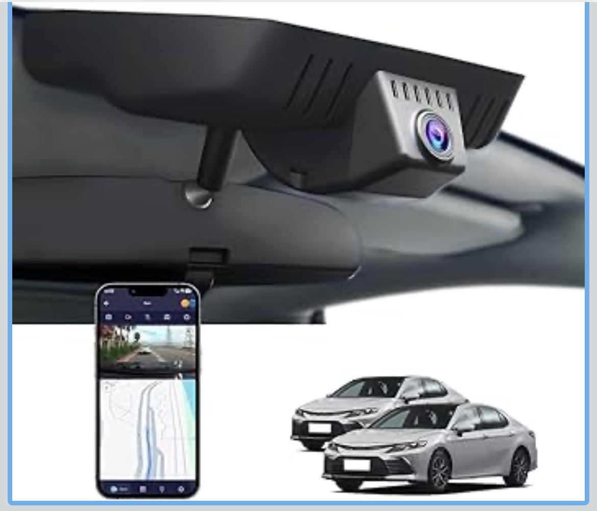 Front 4K Dash Cam for Toyota Camry 2021 2022 2023 2024,Hybrid LE L SE XSE XLE TRD (Gen8/XV70)