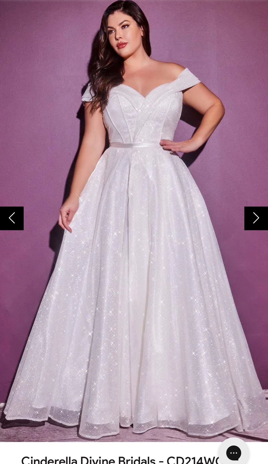 Cinderella Divine Glitter Ballgown Bridal Size 24