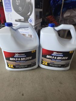 Mold and mildew stain remover