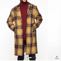 Yellow  Fashionova Overcoat 