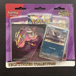 Ascended Heroes Gastly 3 Pack Sticker Collection
