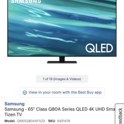 Brand New Samsung Q80A 65” TV 4K Smart TV