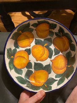 1990s Talavera Ceramic Decorative Bowl
